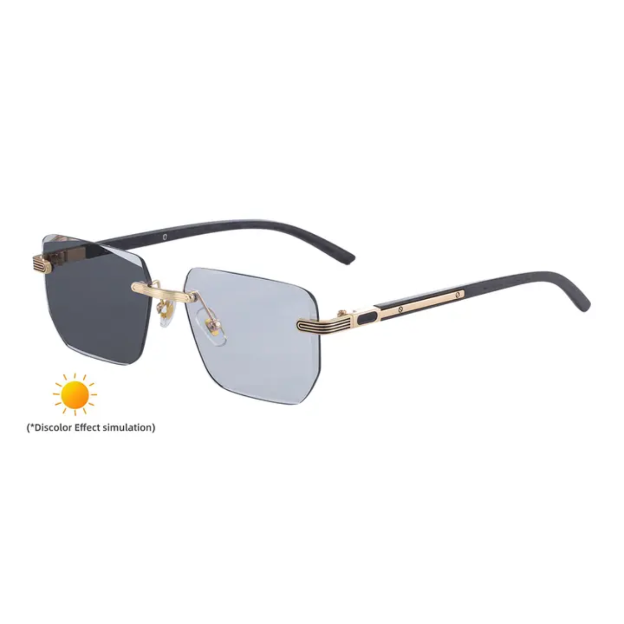 Lunettes Photochromiques Photogray ZX-3194 aspect Bois UV400 élégante