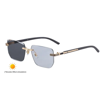 Lunettes Photochromiques Photogray ZX-3194 aspect Bois UV400 élégante