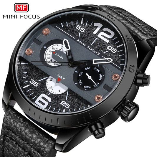 Montre Chronographe Mini Focus 0068 - Style Sportif et Urbain