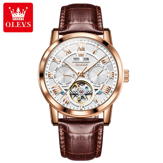 Montre Homme OLEVS 6668 Automatique - Élégance, Luxe et Raffinement