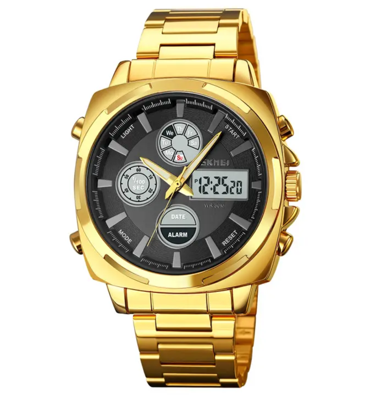 Montre Homme SKMEI Quartz & Digitale - Élégance en Acier Inoxydable