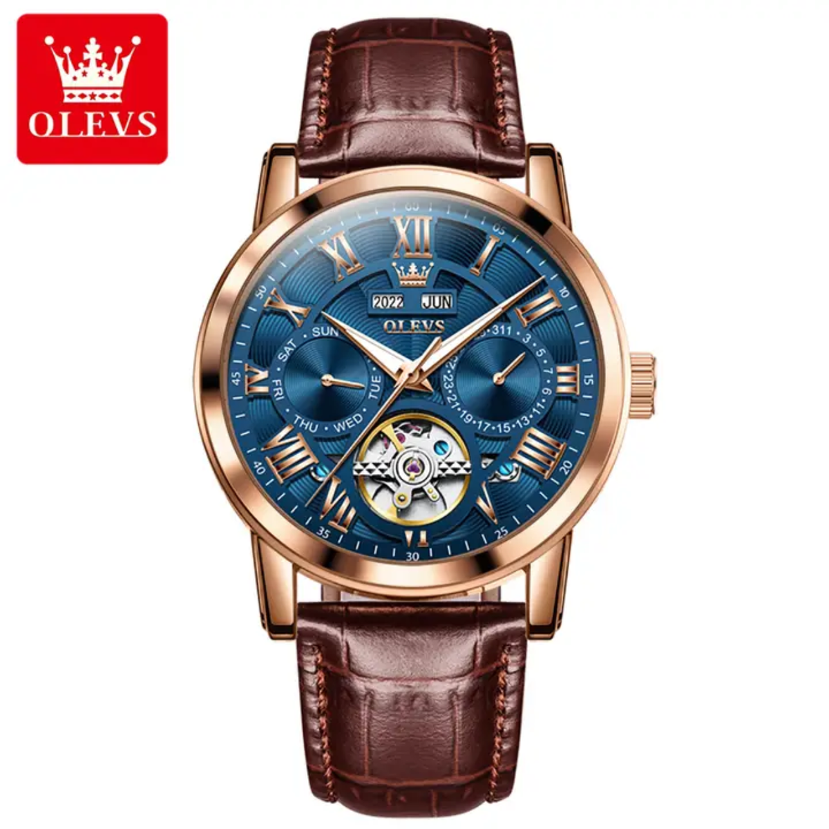 Montre Homme OLEVS 6668 Automatique - Élégance, Luxe et Raffinement