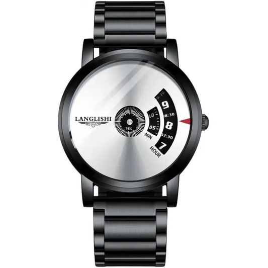 Montre LUXE LANGLISHI 606 Design Futuriste à Affichage Rotatif