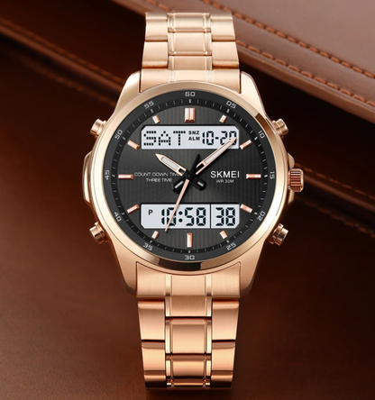 Montre Homme SKMEI à Double Affichage - Élégance et Performance Combinées