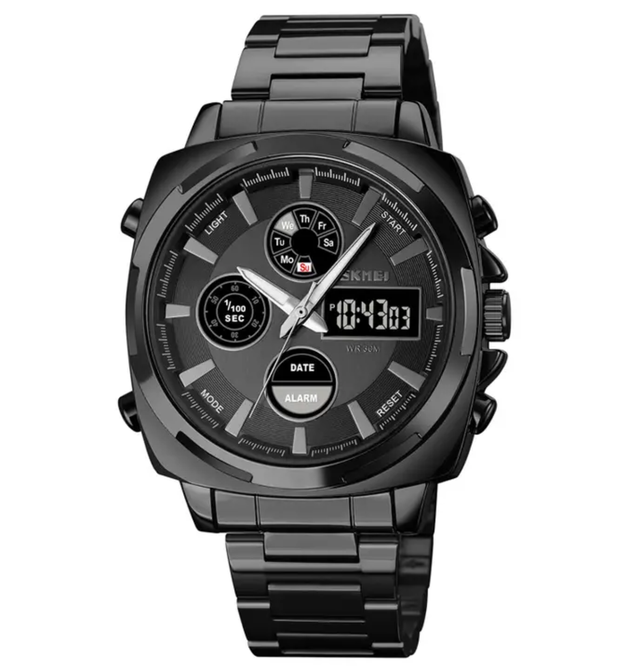 Montre Homme SKMEI Quartz & Digitale - Élégance en Acier Inoxydable