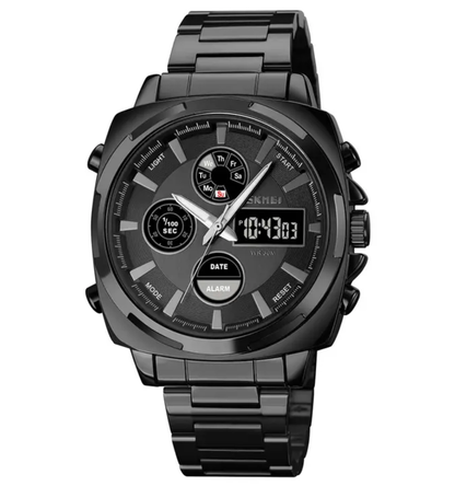 Montre Homme SKMEI Quartz & Digitale - Élégance en Acier Inoxydable